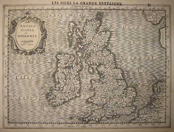 Mercator Gerard - Hondius Jodocus Anglia, Scotia et Hibernia 1630 Amsterdam